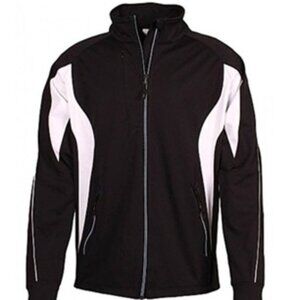 Whiteridge's Cruz Style #747 Soft Shell Mens Jacket - Black with White Trim
